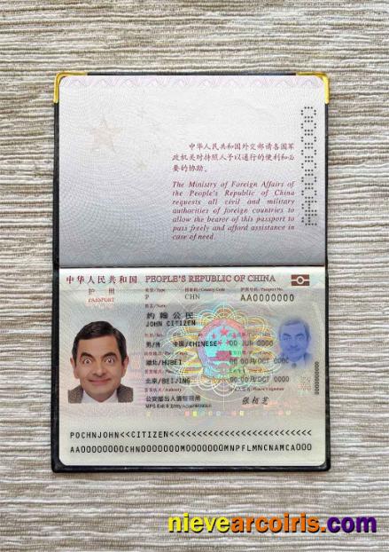 China passport (2013-present) photolook